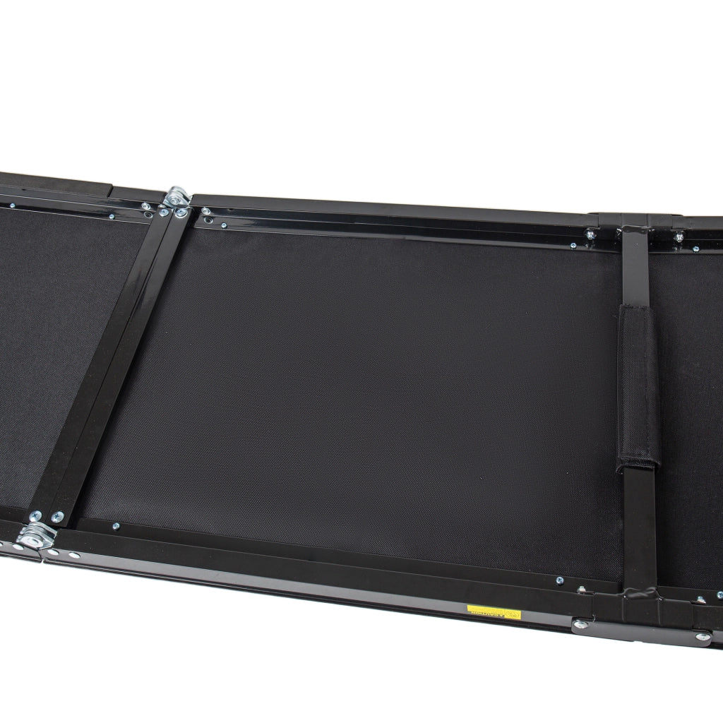 Rampa pieghevole per cani 160 cm antiscivolo in acciaio nero, portata 110 kg