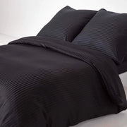 Set da letto a damasco 2 pezzi 220 x 240 cm tessuto di cotone egiziano 100% contadino 330, nero, 240 x 220 cm