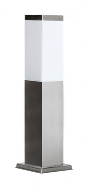 Paletto giardino quadrato 45cm E27 inox IP44 SU-MA