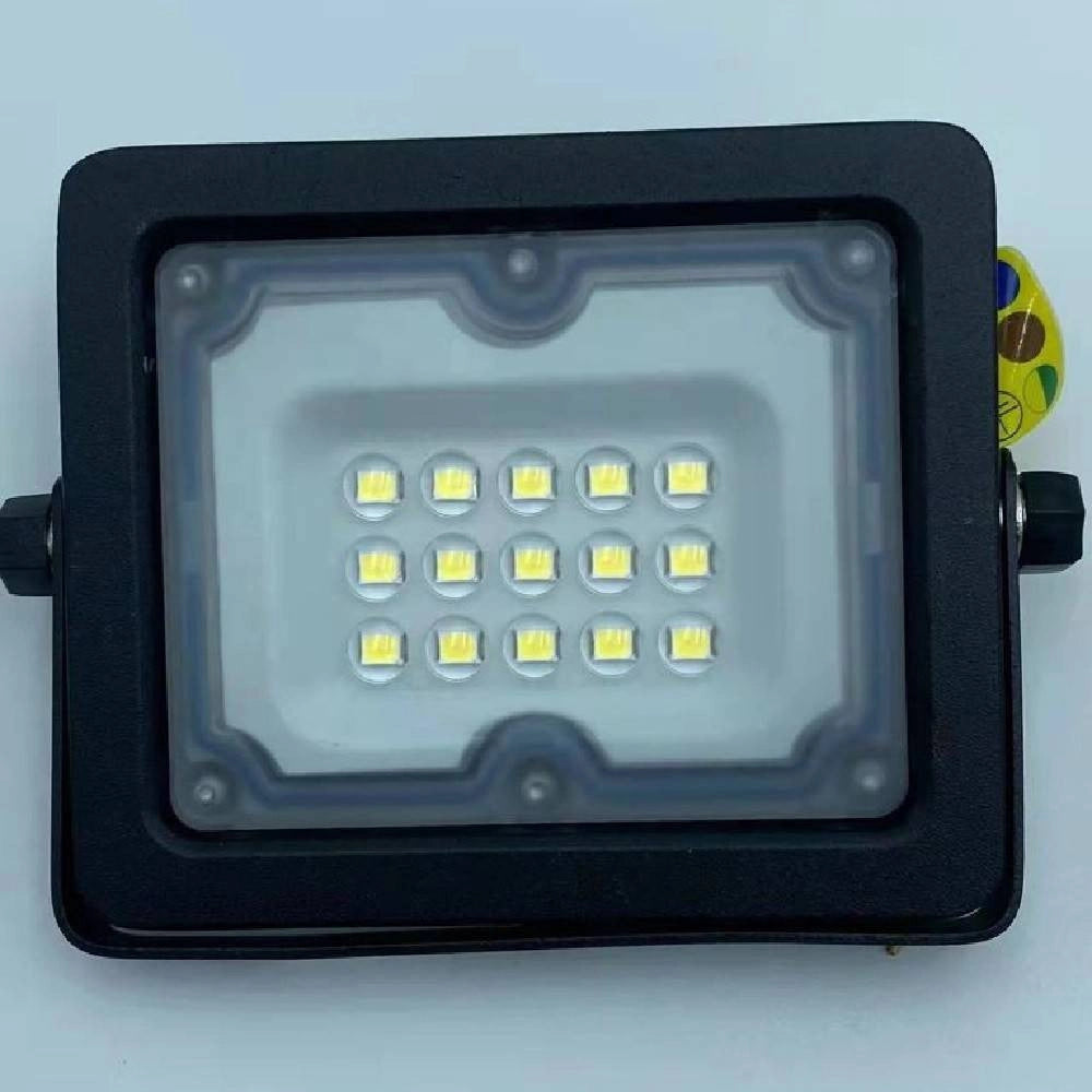 Trade Shop - Faro Led 10w Ultra Slim Nero Esterno Ip65 Luce Fredda 6500k Naturale 4000k Fs10w -