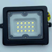 Trade Shop - Faro Led 10w Ultra Slim Nero Esterno Ip65 Luce Fredda 6500k Naturale 4000k Fs10w -