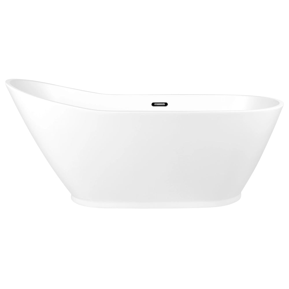 Vasca da bagno freestanding in acrilico bianco opaco 170 x 75 cm bagno moderno