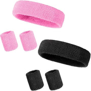 Set di Bende di Sudorazione da 6 - Bende per la Testa - Bende per Capelli da Sport - Maniche di Coton - Adesivi - Multifunzionali - Bende da Sport
