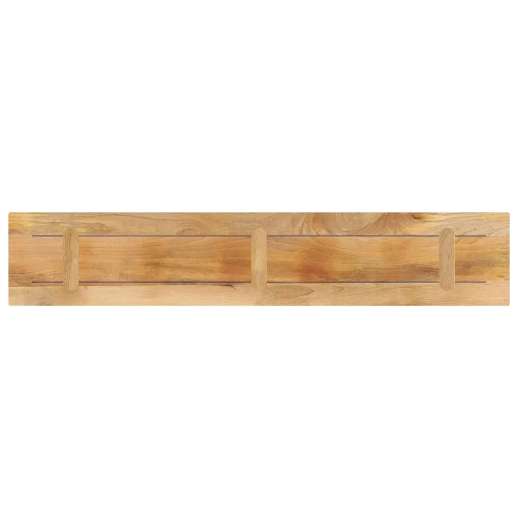 Piano per Tavolo 160x40x3,8 cm Rettangolare Legno Mango Grezzo 371389
