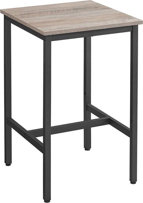 Tavolo quadrato - Tavolo per Interno e Esterno - Legno - Tavolo da Festa - Nero - 60x60x92cm