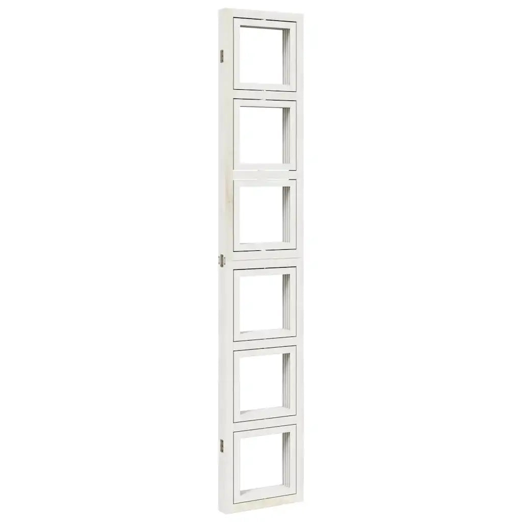 Divisorio Ambienti | Divider per stanze | Paravento 4Pannelli Bianco Legno Massello di Paulownia