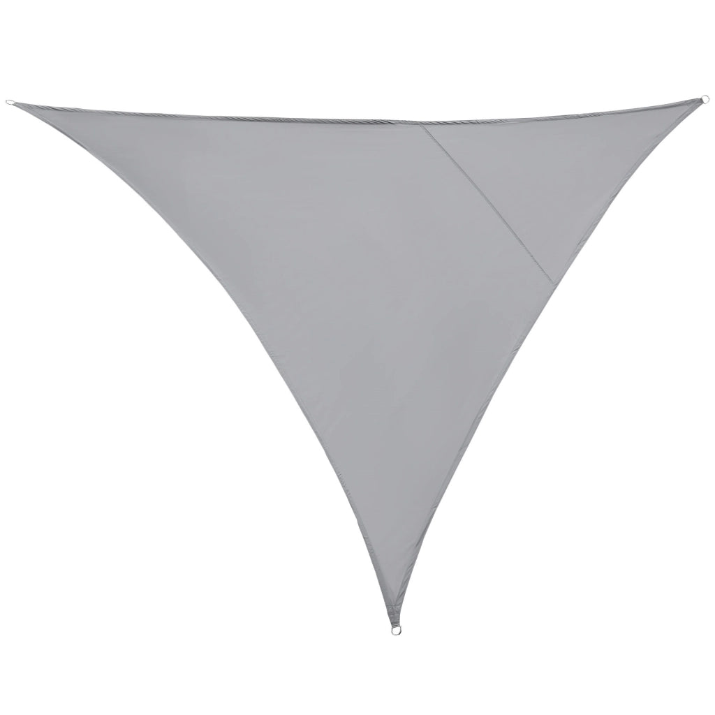 Easycomfort Vela Ombreggiante Triangolare, Tenda da Sole per Esterno in Poliestere Anti UV Traspirante 4x4x4m Grigio