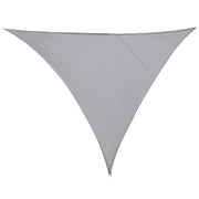 Easycomfort Vela Ombreggiante Triangolare, Tenda da Sole per Esterno in Poliestere Anti UV Traspirante 4x4x4m Grigio