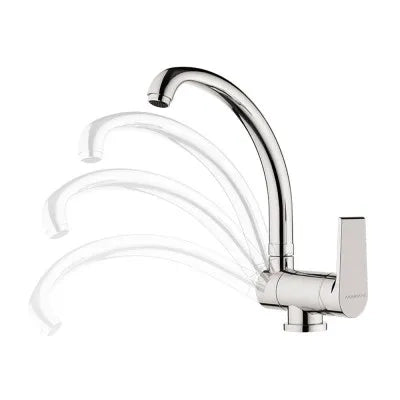Miscelatore lavello cromato con canna pieghevole Mariani serie Artic