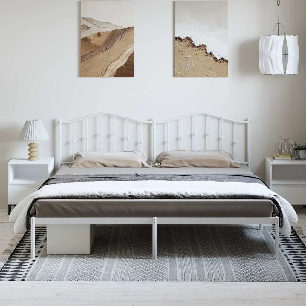 Giroletto con Testiera Metallo Bianco 183x213 cmcod mxl 84291