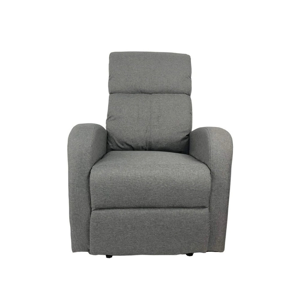 Poltrona relax manuale Giada tessuto colore grigio