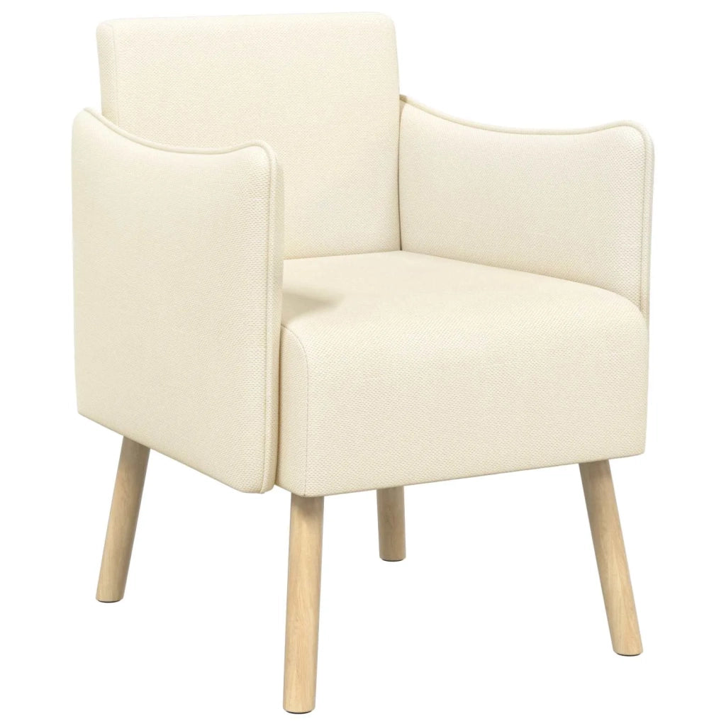 Sedia d'accento Crema Velluto a grana fine 42044842