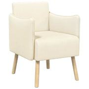 Sedia d'accento Crema Velluto a grana fine 42044842