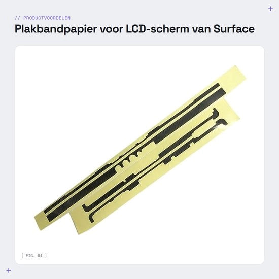 Set di adesivi per schermo - Sostituzione per schermo LCD - Adatto per Surface Pro 4 - Confezione sicura - Protezione EPE - Sconti per grossisti disponibili