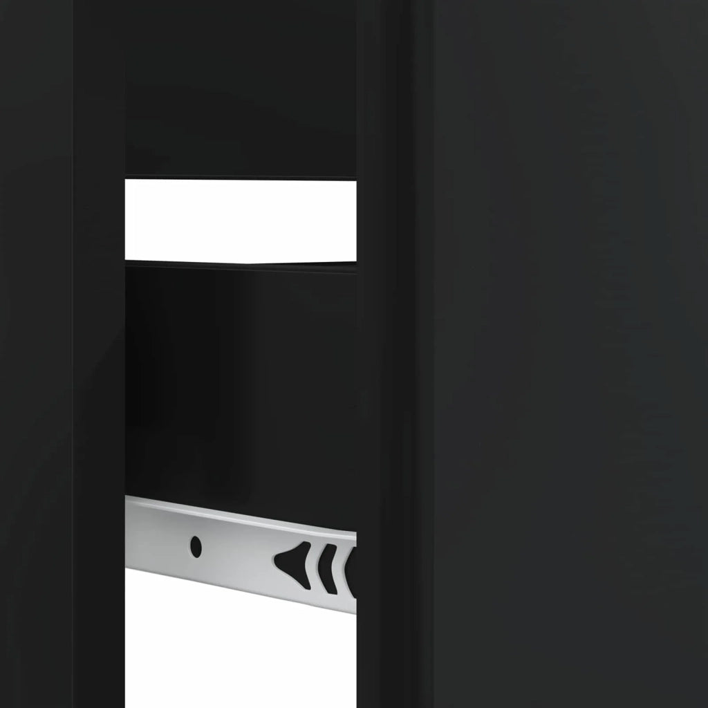 Armadio per Lavabo da Bagno BREDA Nero 82 x 41 x 59 cm 897456