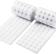 Punti di Adesivo 10 mm - Nastro Adesivo Autoadesivo - 504 Pari - Bianco - Nastro Adesivo con Punti - Ideale per cucire e artigianato - Per ufficio e...