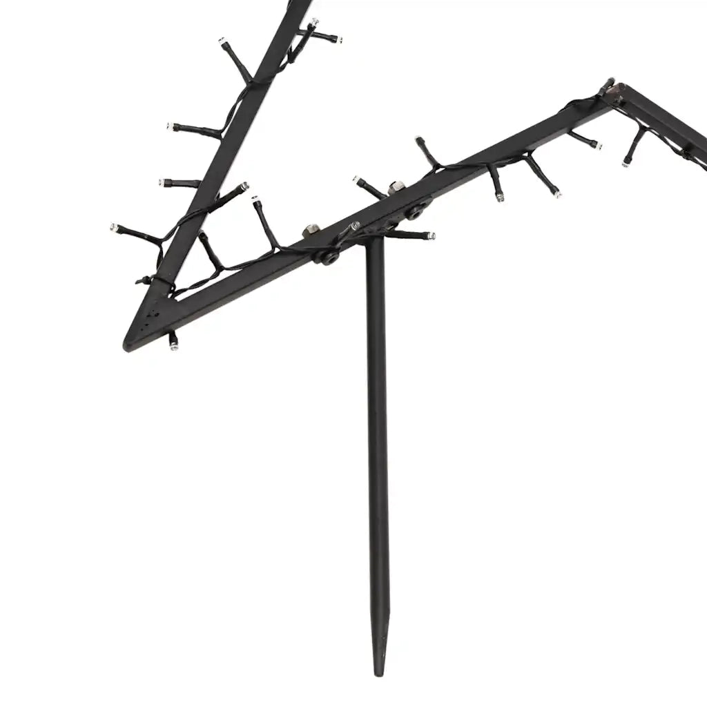 Decorazione Luminosa Natalizia con Picchetti Stella 80LED 60cm 357716