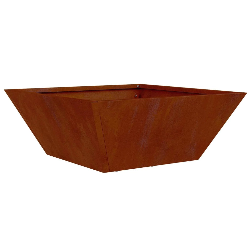 Fioriere | Cassetta per fiori | Vaso da giardino Ruggine 40 x 40 x 15 cm