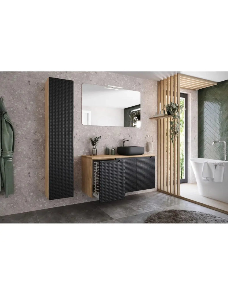 Illuminazione LED per specchio bagno cromato 30cm IP44 con interruttore