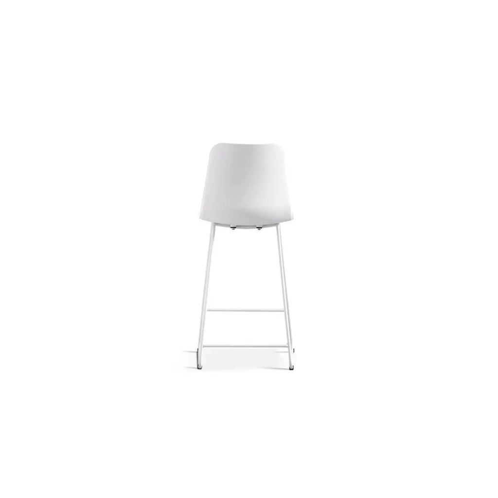 Sedia da banco MARIO - PP bianco - Design contemporaneo H100,5 cm