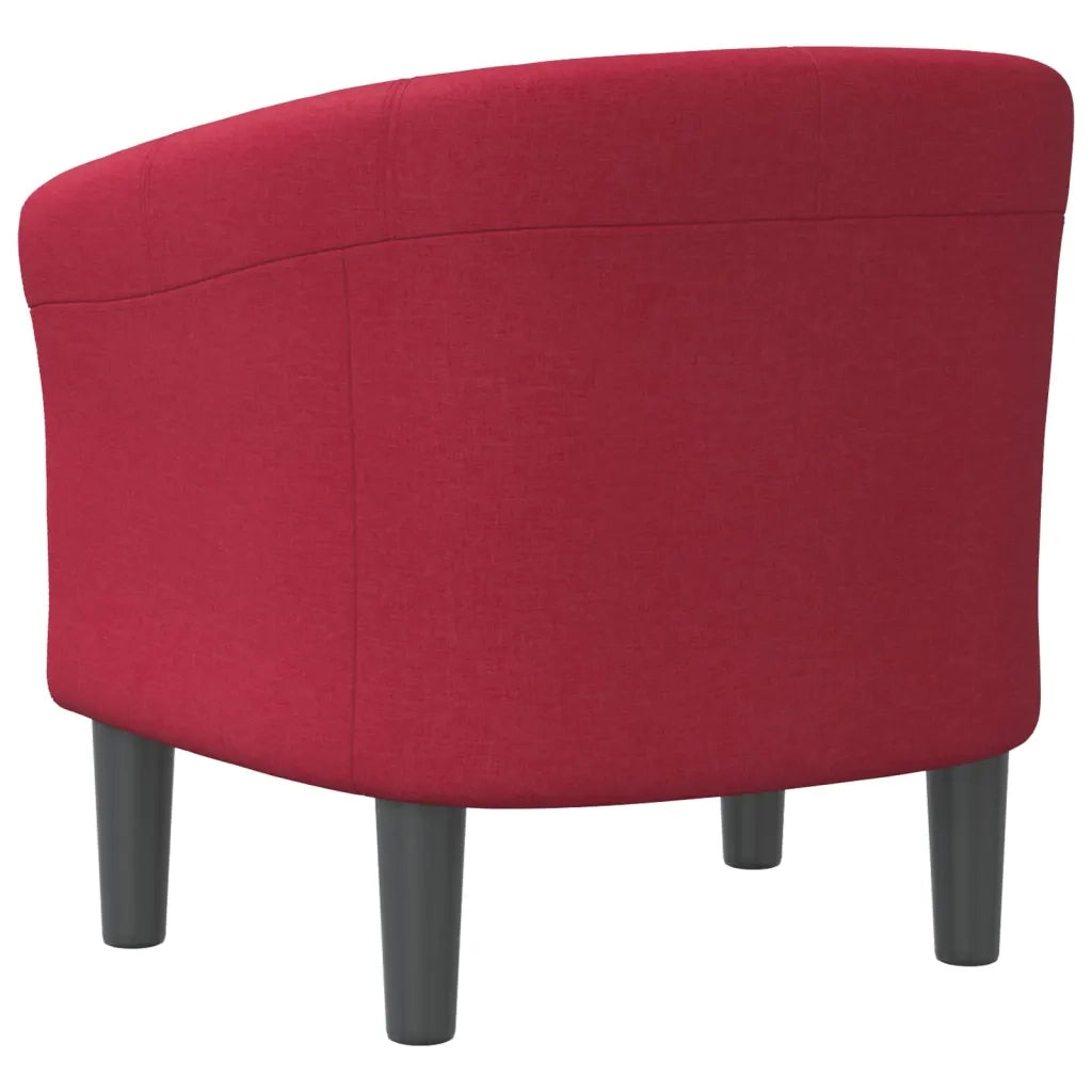 Poltrona | Sedia Relax Cabriolet Rosso Vino in Tessuto
