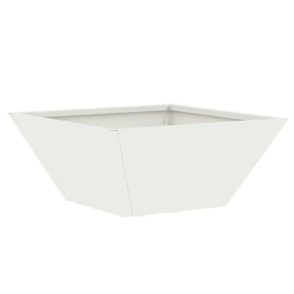 Fioriere | Cassetta per fiori | Vaso da giardino Bianco 35 x 35 x 15 cm