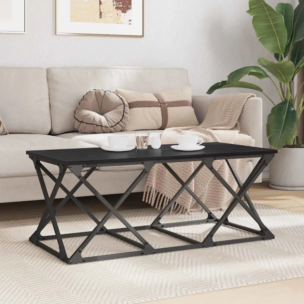Tavolino da salotto Rovere Nero 100 x 49 x 40 cm 882768