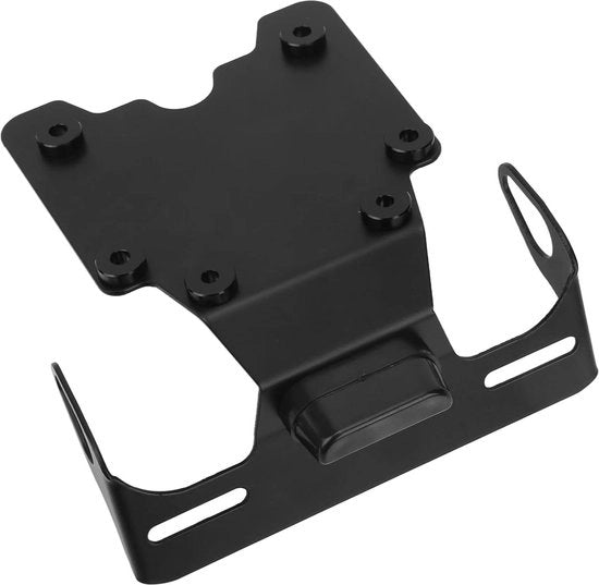 Sostituto targa motocicletta - lega di alluminio - rimuovitore spaliera - accessori motociclistici - nero.