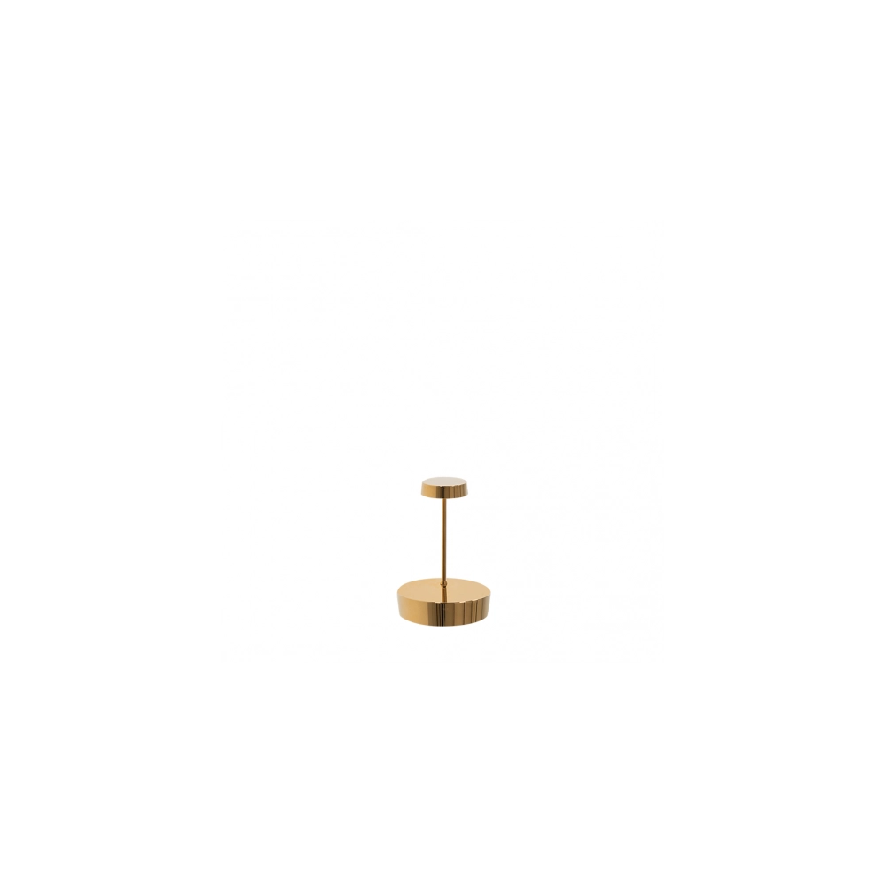 Lampada a led da tavolo Swap mini pro Oro lucido ricaricabile e dimmerabile