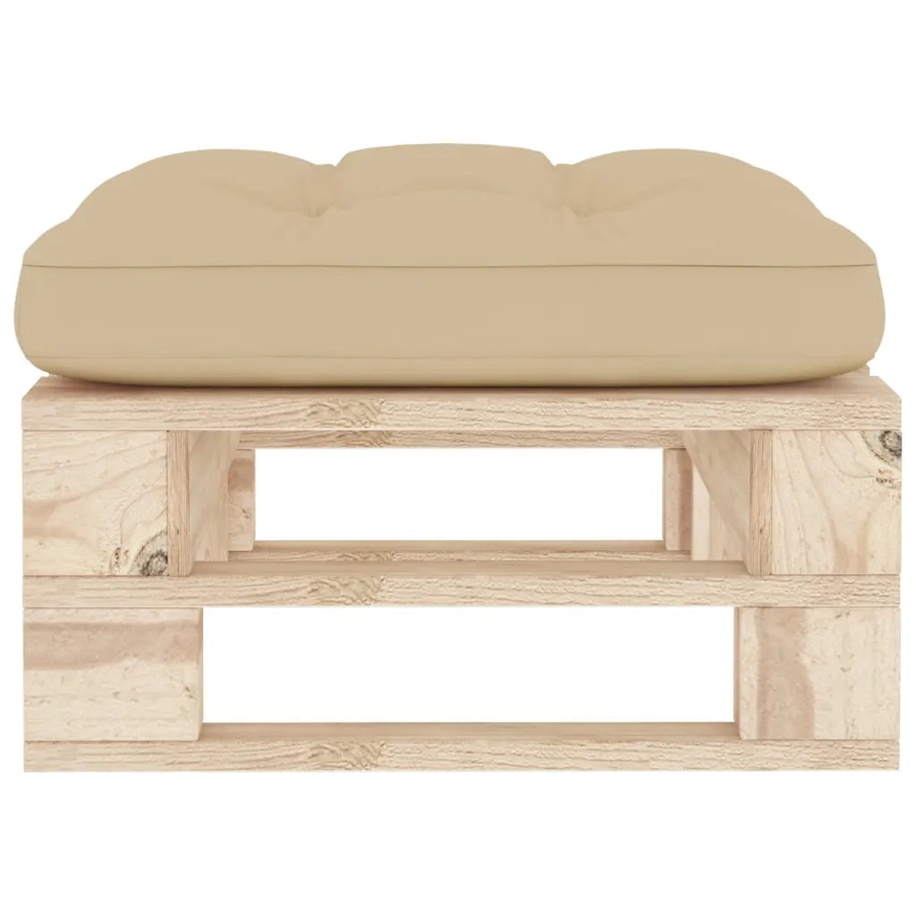 Ottomana da Giardino Pallet in Legno di Pino Impregnato CFW1581676