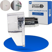 Sostegni per tavoli in legno per fori di 5 mm - 12 pezzi - plastica trasparente - chiodo in acciaio - sostegni per tavoli di mobili