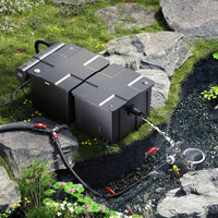 set per laghetti filtro da 60000l chiarificatore 36W pompa 80W ECO tubo 25m