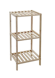 MOBILETTO IN LEGNO CON 3 MENSOLE 35X30XH70 CM CM COLORE NATURALE
