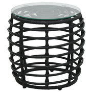 Set da Bistrot 3 pz in Polyrattan Nero 48579