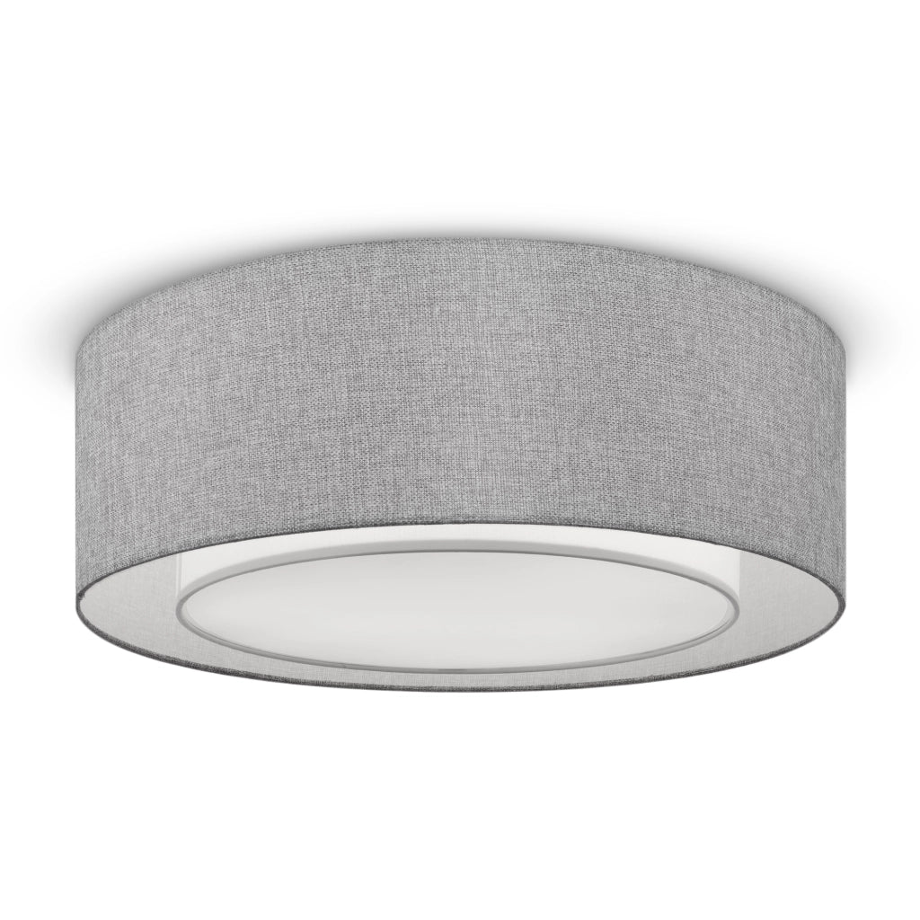 Plafoniera rotonda Maytoni Bergamo 52cm cromo/grigio