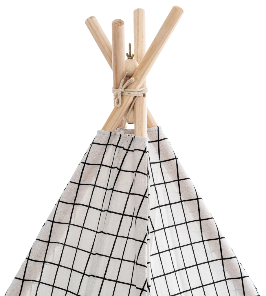 Tenda gioco Esna Grigio quadrettato