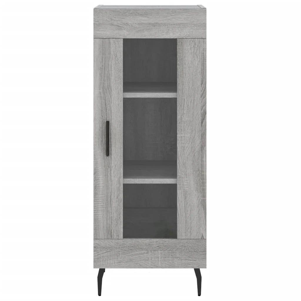 Buffet credenza cassettiera armadio mobile contenitore organizer cucina soggiorno salotto rovere Sonoma alto 34,5 x 34 x 180 cm legno ingegnerizzato grigio 02_0035273