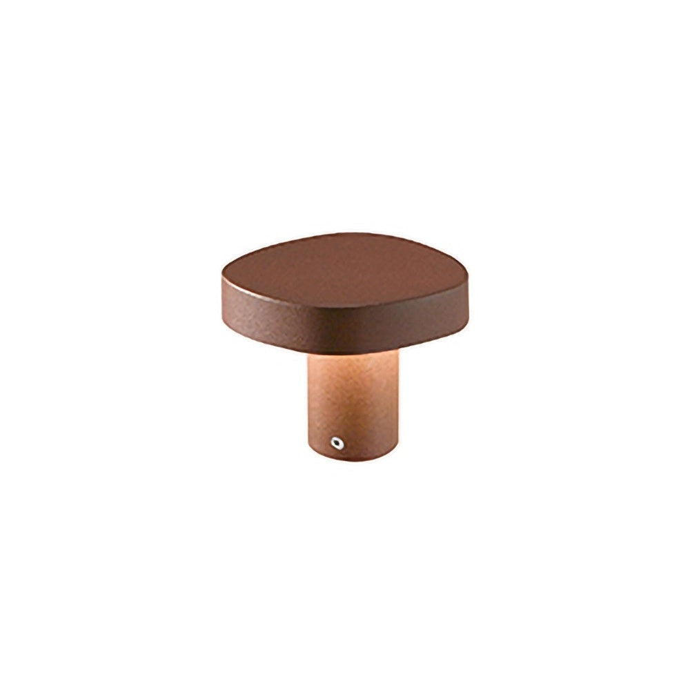 Zafferano Ciottolo - Paletto Led da esterno IP54 7W 3000K design moderno in alluminio per giardini e vialetti - 10 cm Grigio Scuro