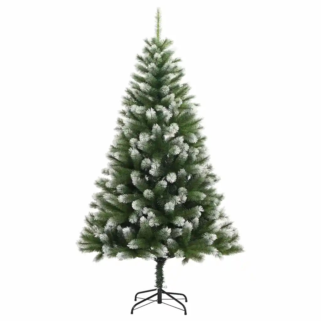 Albero di Natale artificiale a cerniera con neve fioccata 3395440