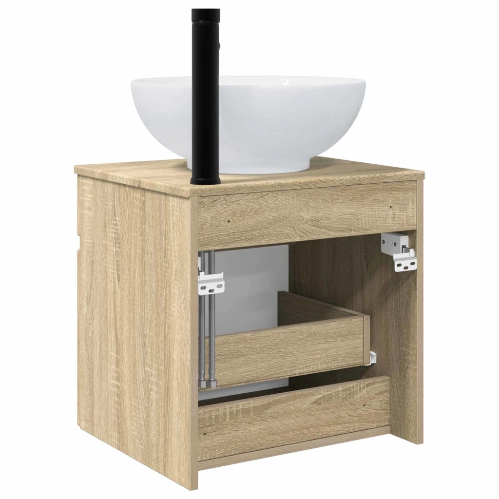 Mobile lavabo da parete Rovere Sonoma 49 x 44,5 x 66,5 cm