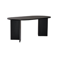 Monterano, Tavolo Fisso 6 Posti, 180x89.5x75h cm Nero