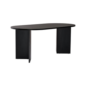 Monterano, Tavolo Fisso 6 Posti, 180x89.5x75h cm Nero