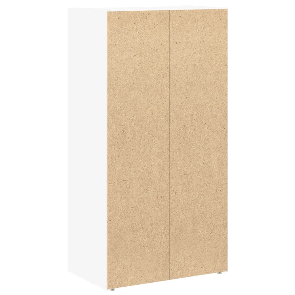 Libreria-Scaffale per Libri-Mobile di Stoccaggio Bianca 40x24x77 cm in Legno Multistrato