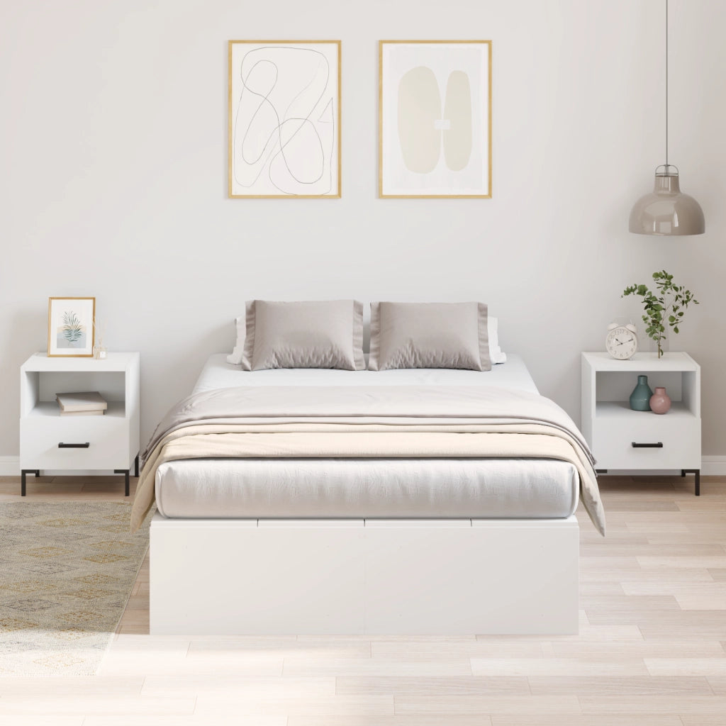 Rete Letto da Stoccaggio  Bianca 120x200 cm