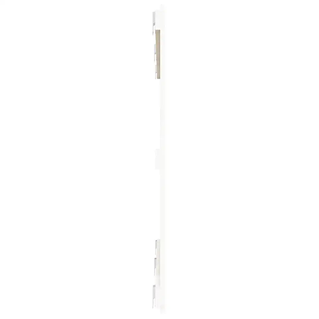 Testiera | Testata da Parete Bianca 147x3x90 cm in Legno Massello di Pino