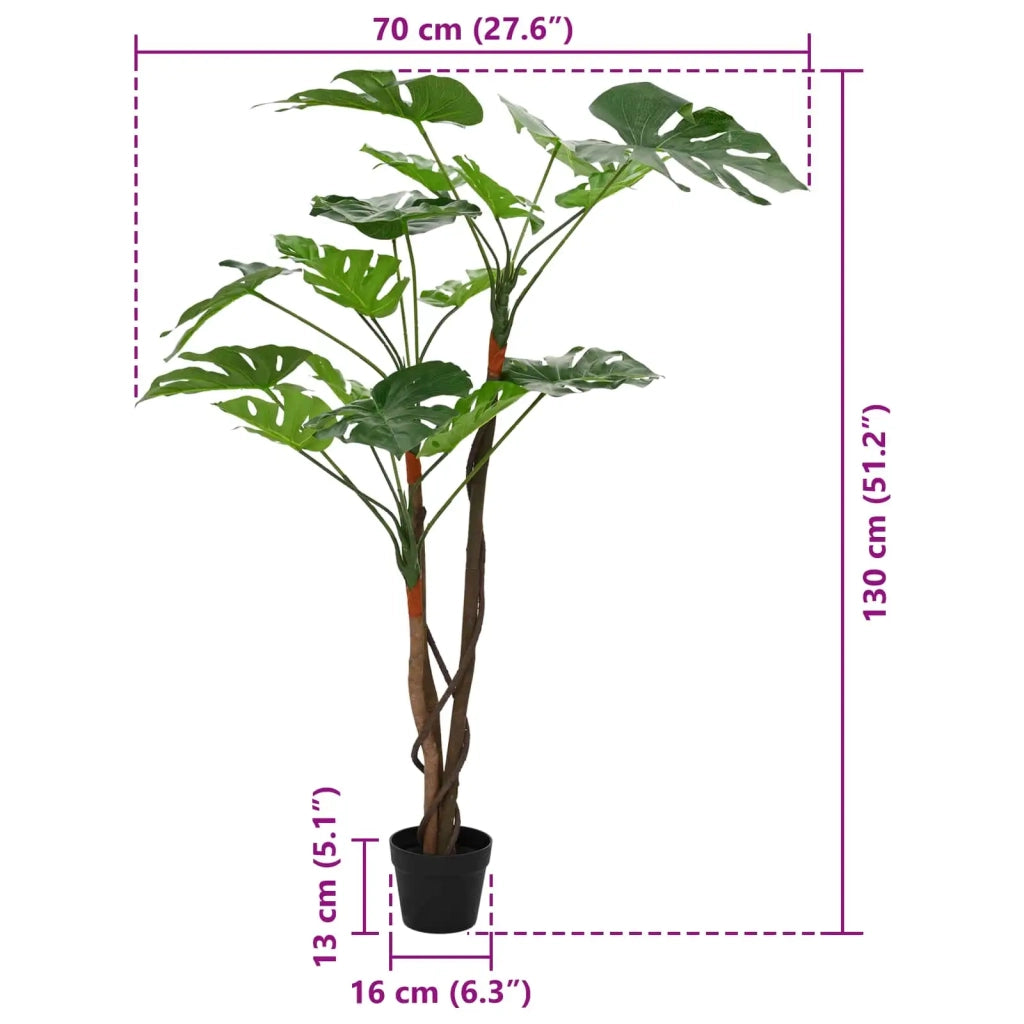 Pianta Monstera Artificiale Verde 70 x 16 x 130 cm CFW2120265