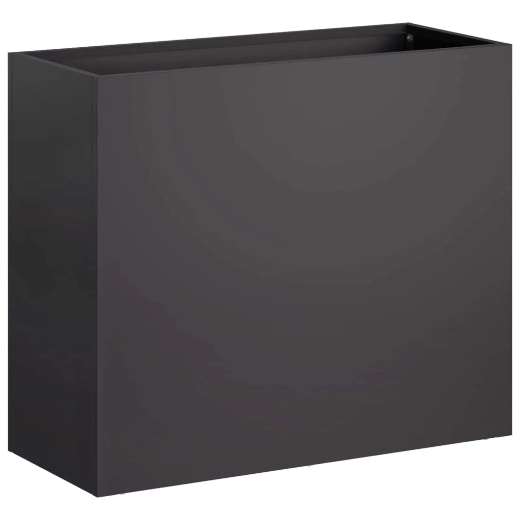 Vaso da giardino 2 pz Nero 50 x 20 x 40 cm 8005443