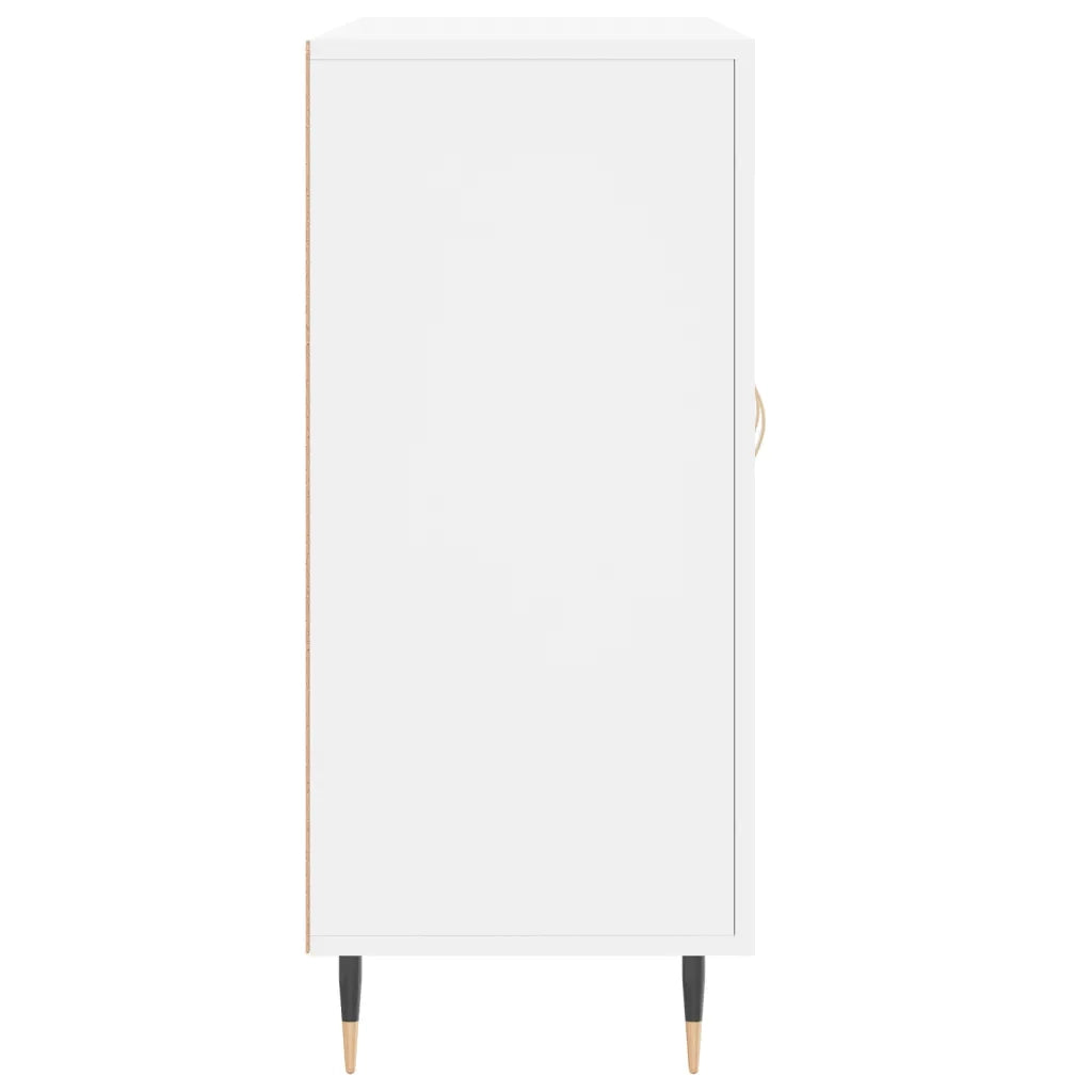 Credenza | Madia | Buffet da pranzo | Armadio da pranzo Bianca 90x34x80 cm in Legno Multistrato