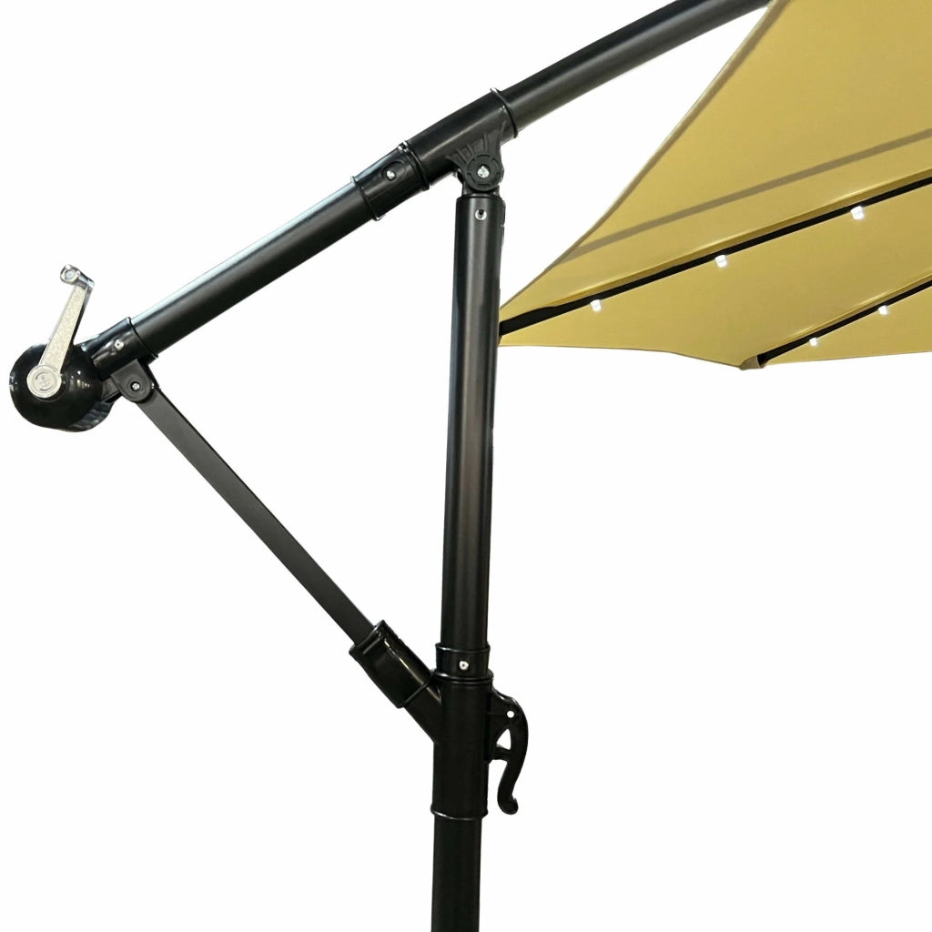 Ombrellone da giardino MILIN, beige con illuminazione a LED peso 12,7 kg dimensioni 300x300x245 cm