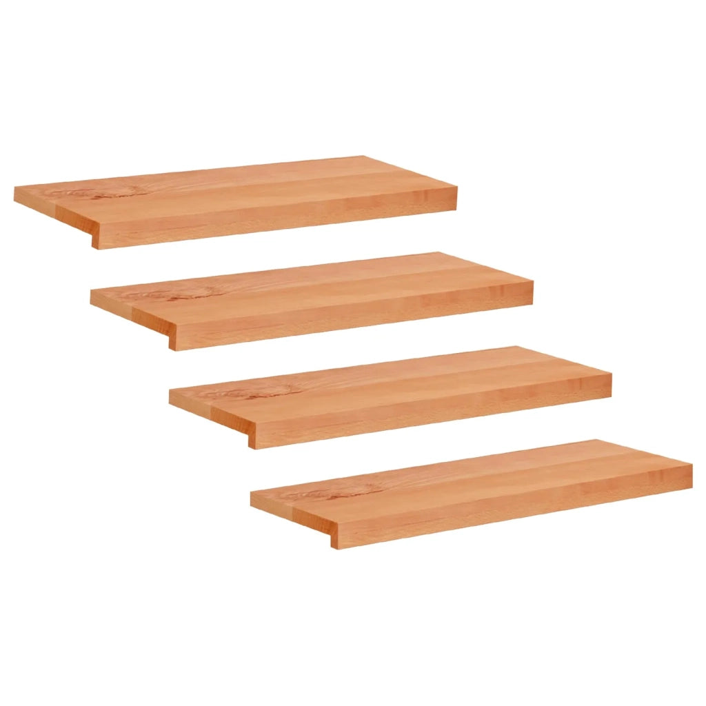 Tappeti per scale 4 pz 80 x 25 x 2 cm Vernice 3446209
